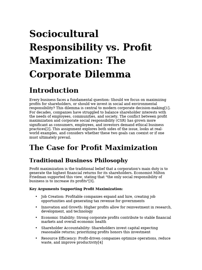 Document | PDF | Corporate Social Responsibility | Sustainability
