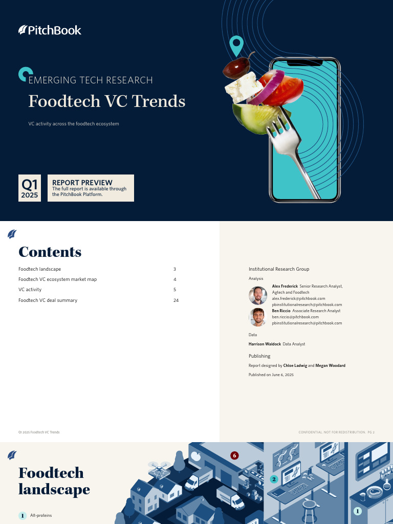 Q1 2025 Foodtech VC Trends Report | PDF | Venture Capital | Corporate ...