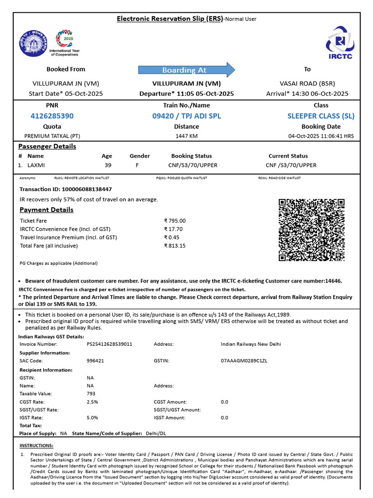 4126285390 Villu to BSR Laxmi | PDF | Identity Document | Payments