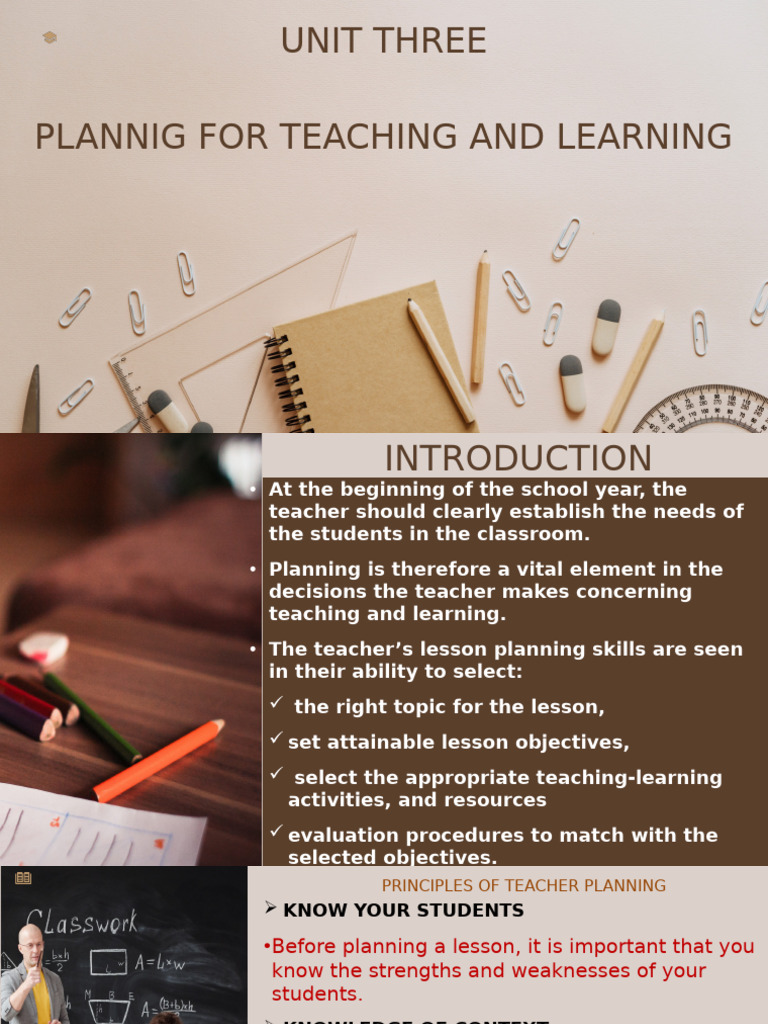 Effective Teacher Planning Strategies | PDF | Learning | Lesson Plan