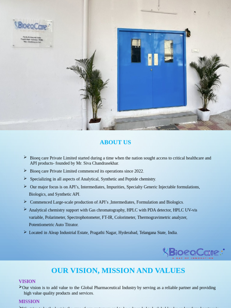 Bioeq Care: API & Pharmaceutical Solutions | PDF | Drugs | Pharmacology