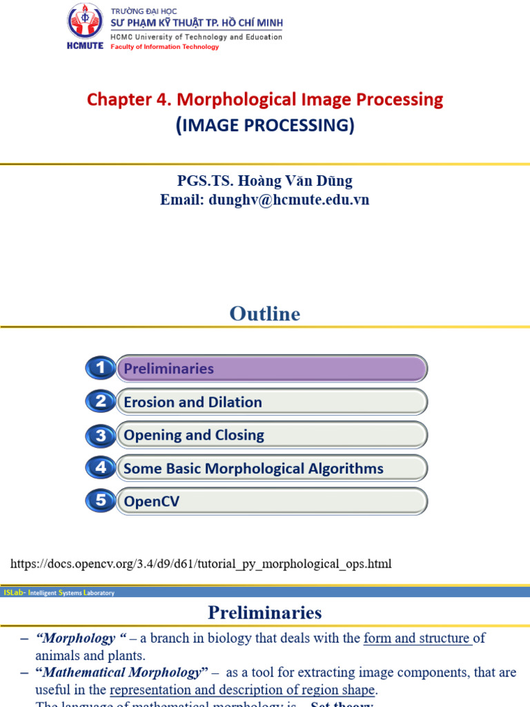 Morphological Image Processing Techniques | PDF | Mathematical Concepts ...