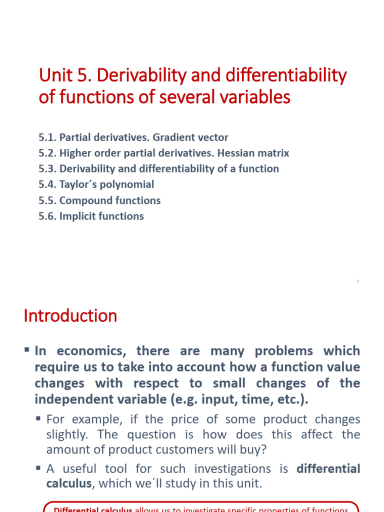 Differentiability of Multivariable Functions | PDF | Derivative ...