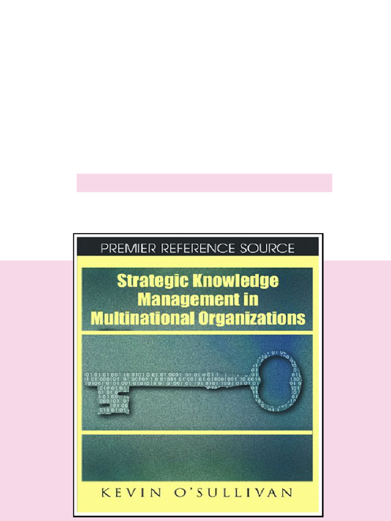 (Ebook) Strategic Knowledge Management in Multinational Organizations ...