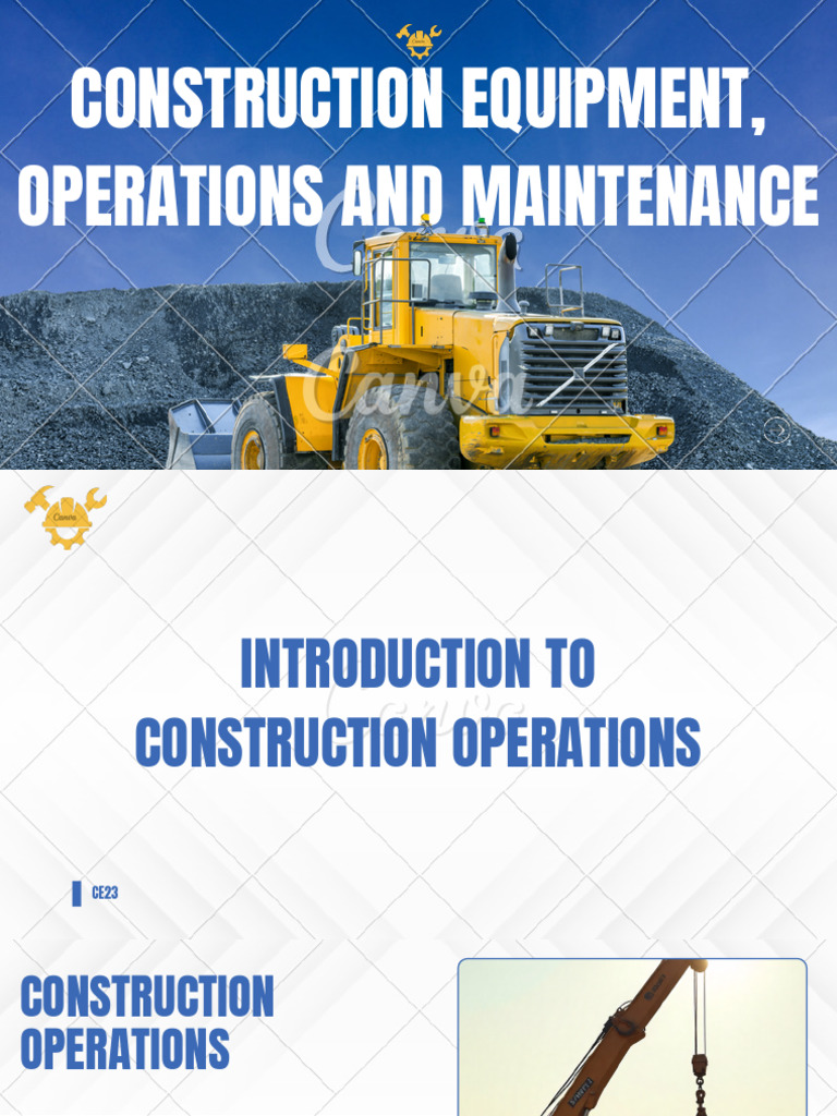 Construction Equipment Operations Guide | PDF | Heavy Equipment ...