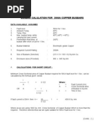 Busbar Calulation For 2000a Copper Busbars