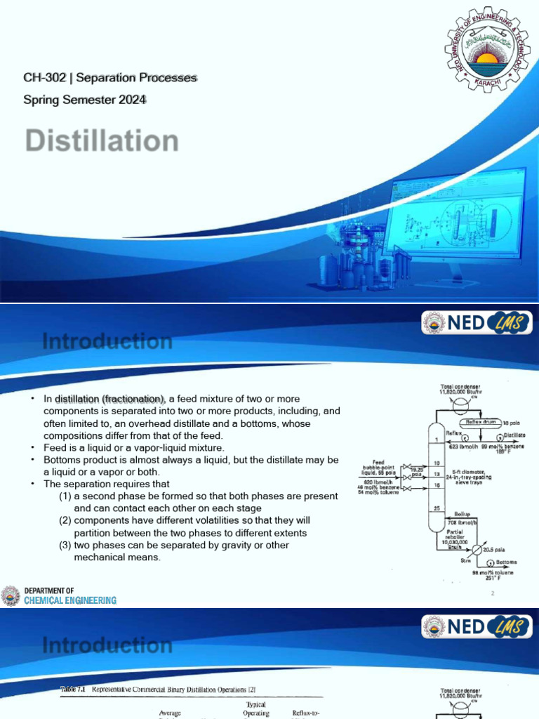 Distillation Process Overview and McCabe-Thiele Method | PDF ...