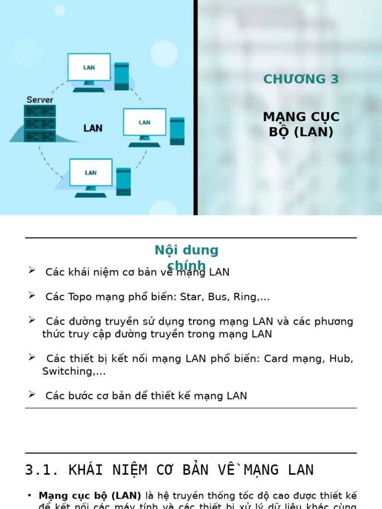 Chương 3. M NG C C B - LAN | PDF