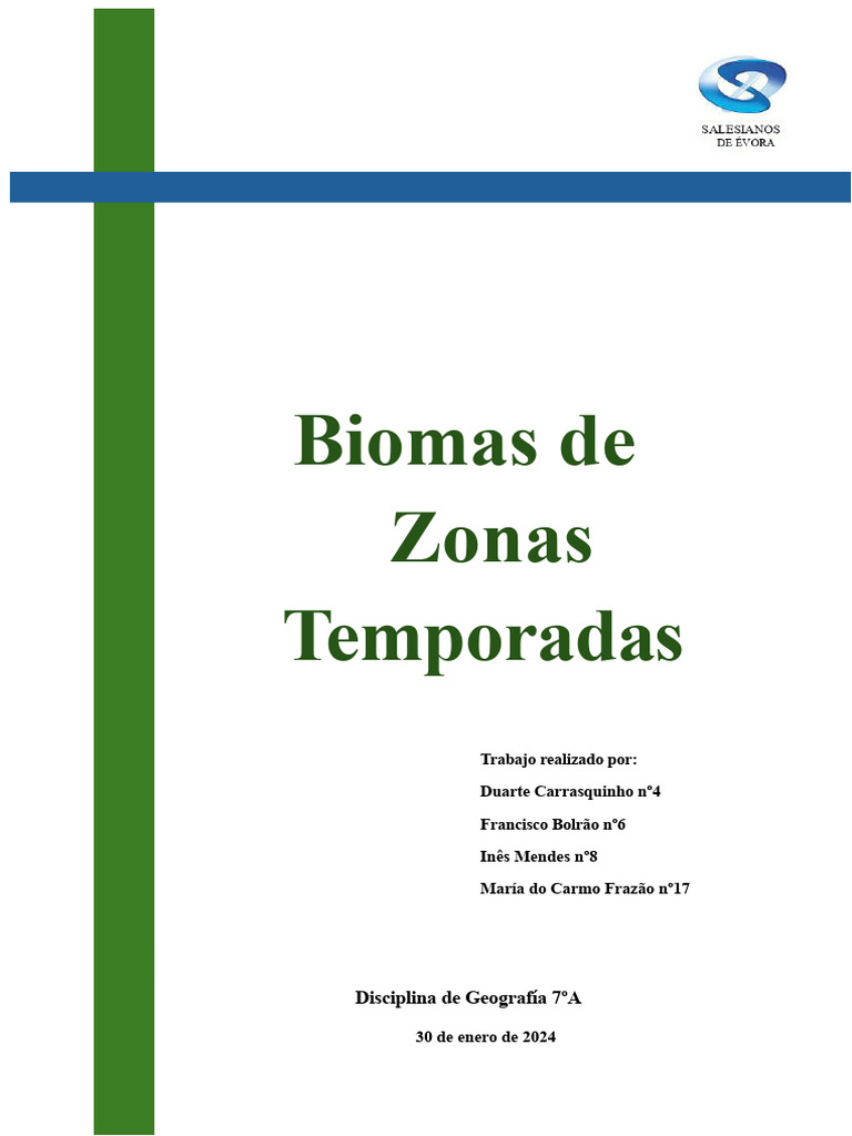 Biomas de Zonas Templadas en Portugal | PDF | Clima | Clima templado