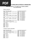 Admitere Jurnalism 2010