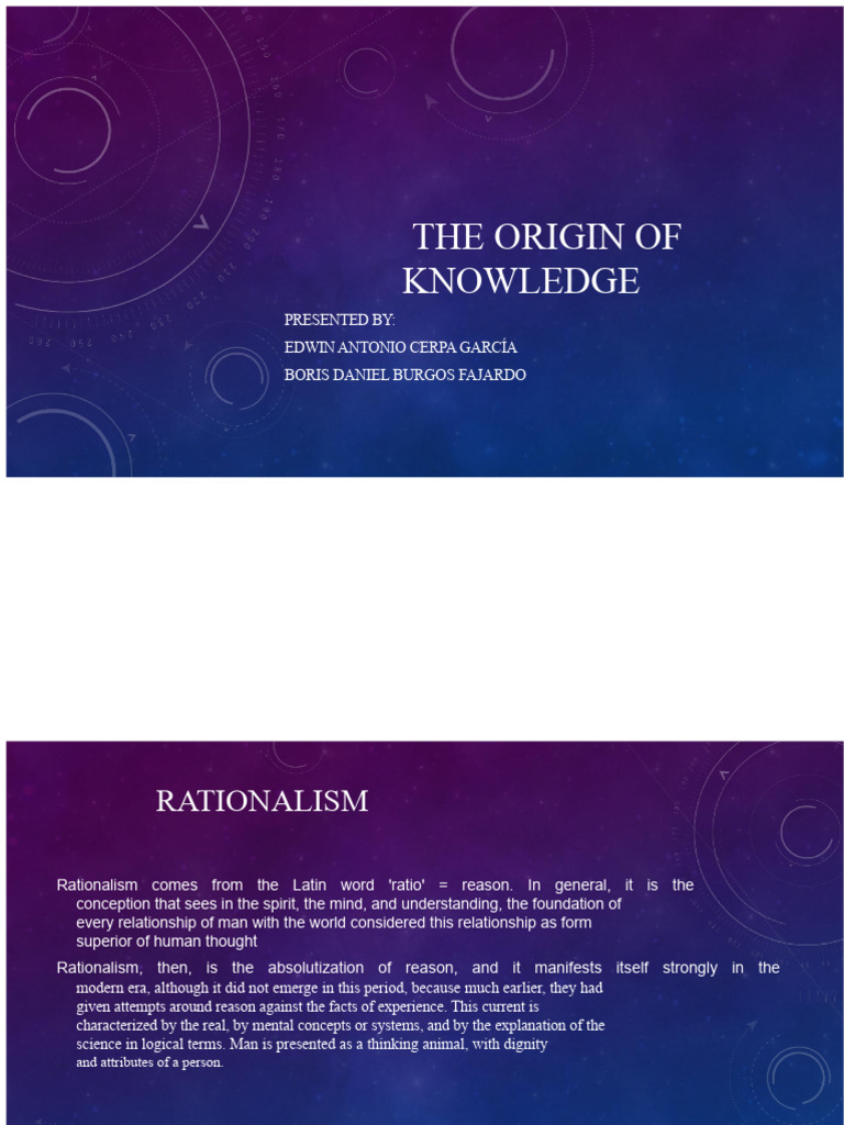 Critique and Personal Position | PDF | Rationalism | Knowledge