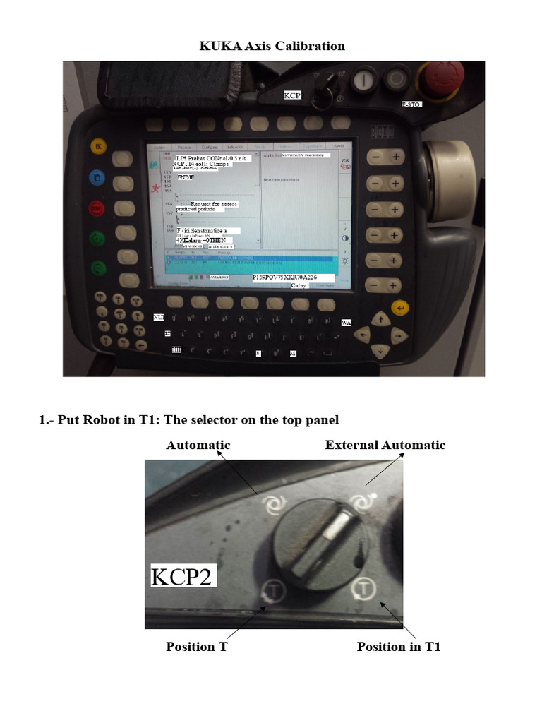 KUKA Robot Axis Calibration Guide | PDF | Calibration | Computing