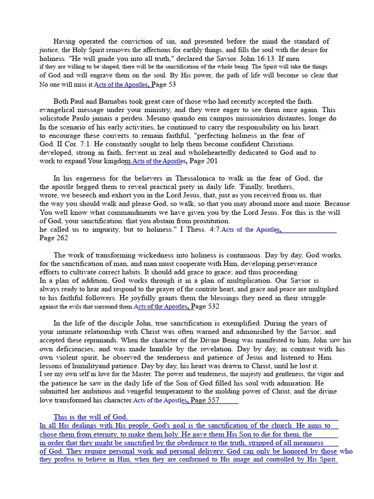 The Role of the Holy Spirit in Sanctification | PDF | Jesus | Holiness ...