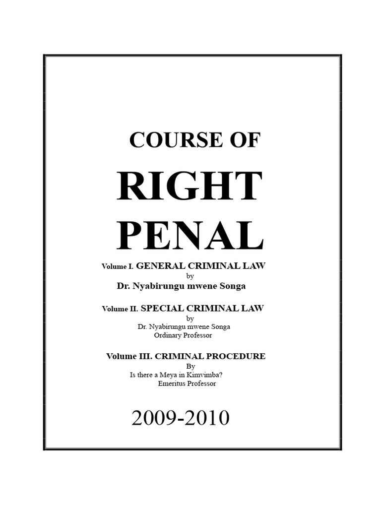 Overview of Criminal Law Principles | PDF | Crimes | Crime & Violence