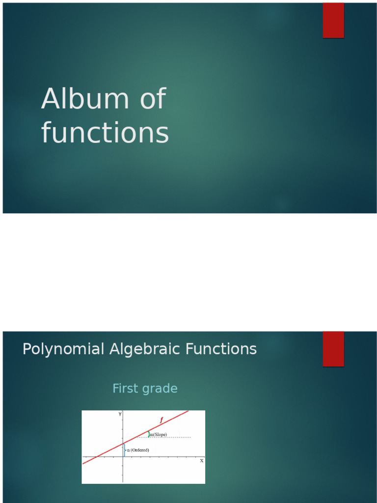 Overview of Algebraic and Transcendent Functions | PDF