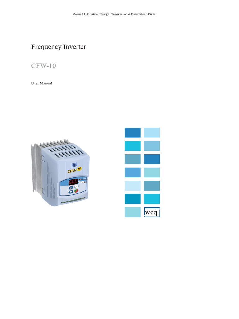 CFW-10 Frequency Inverter User Manual | PDF | Power Inverter | High Voltage
