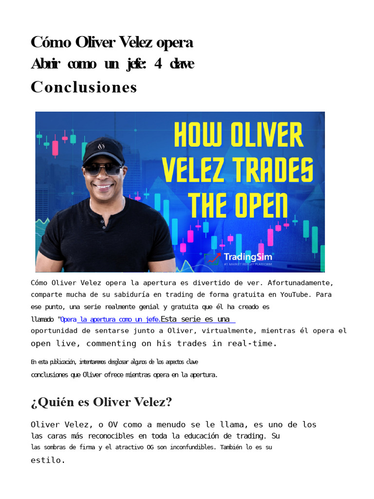 Estrategias de Trading de Oliver Velez | PDF | Apple Inc. | Sector privado
