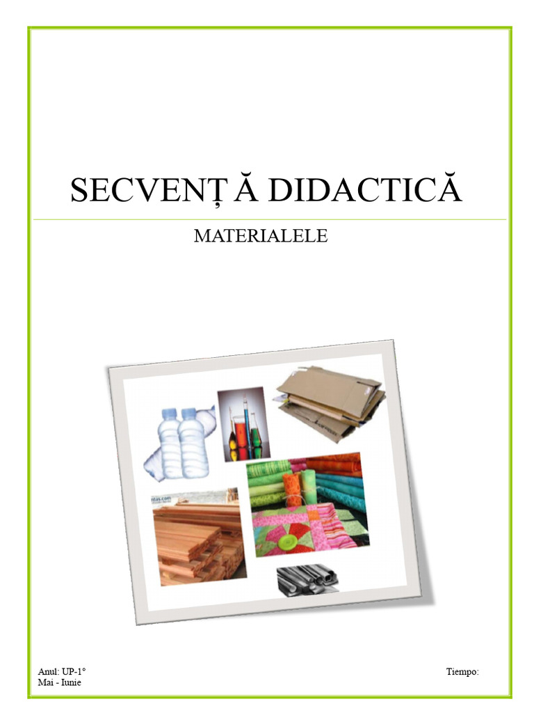 Secvența Materialele 2021 | PDF