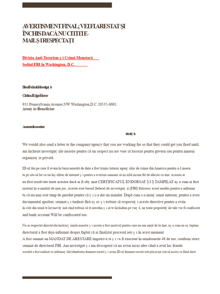 Format FBI | PDF