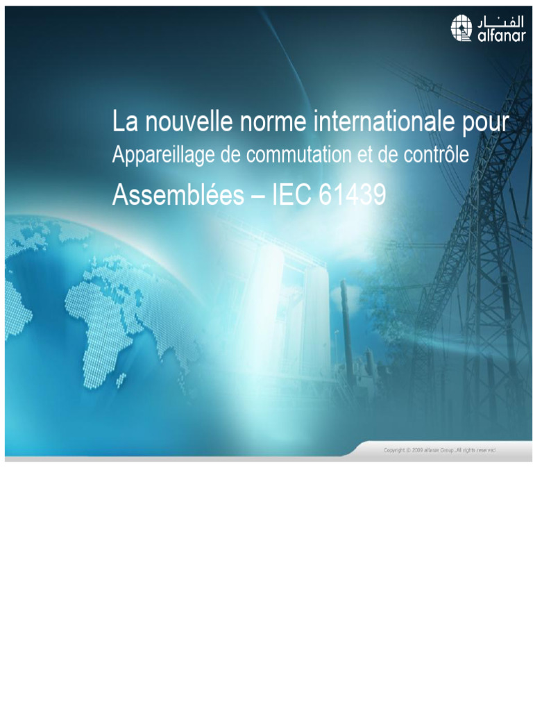 Norme IEC 61439 : Guide de spécification | PDF | Commission ...