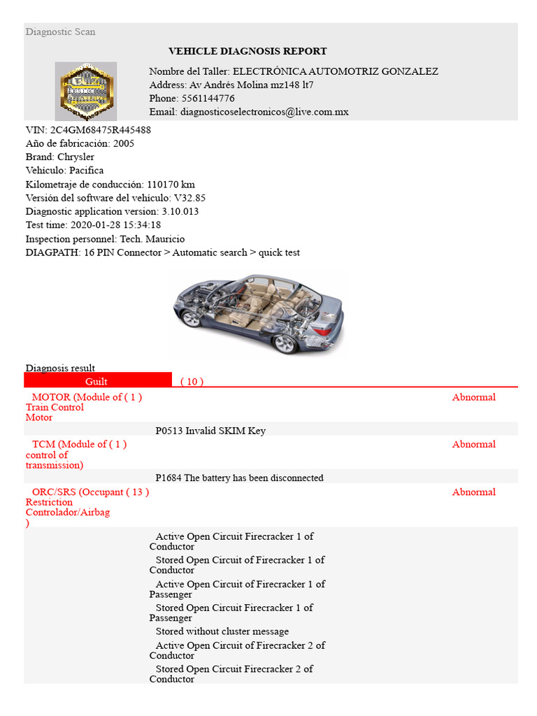 CHRYSLER(Error code)_985496001277_20200128153418 | PDF | Airbag ...