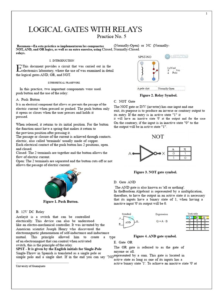 4 | PDF | Relay | Logic Gate