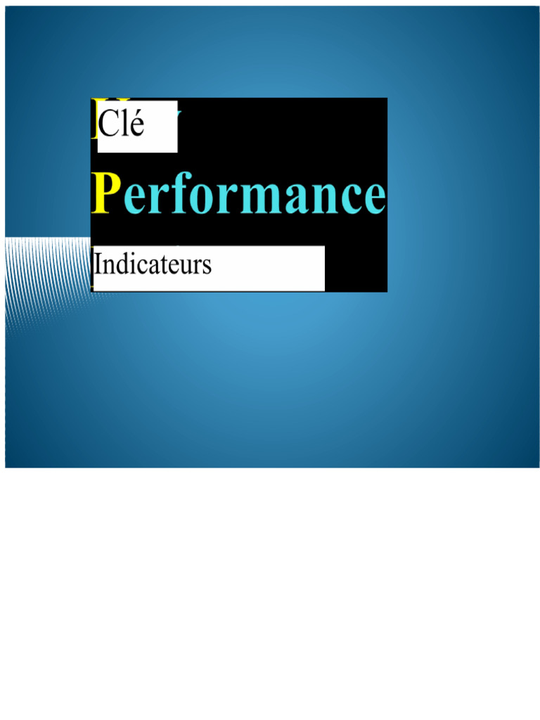 Comprendre les Indicateurs Clés de Performance | PDF | Indicateur des ...