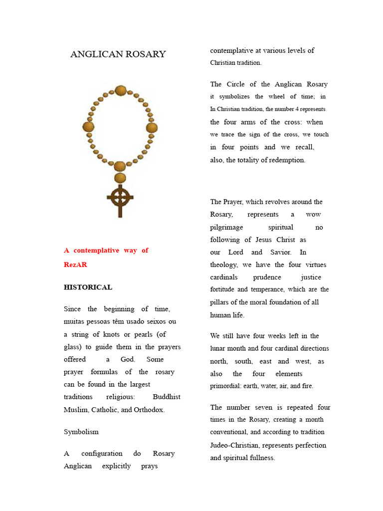Anglican Rosary: A Guide to Prayer | PDF | Rosary | Prayer