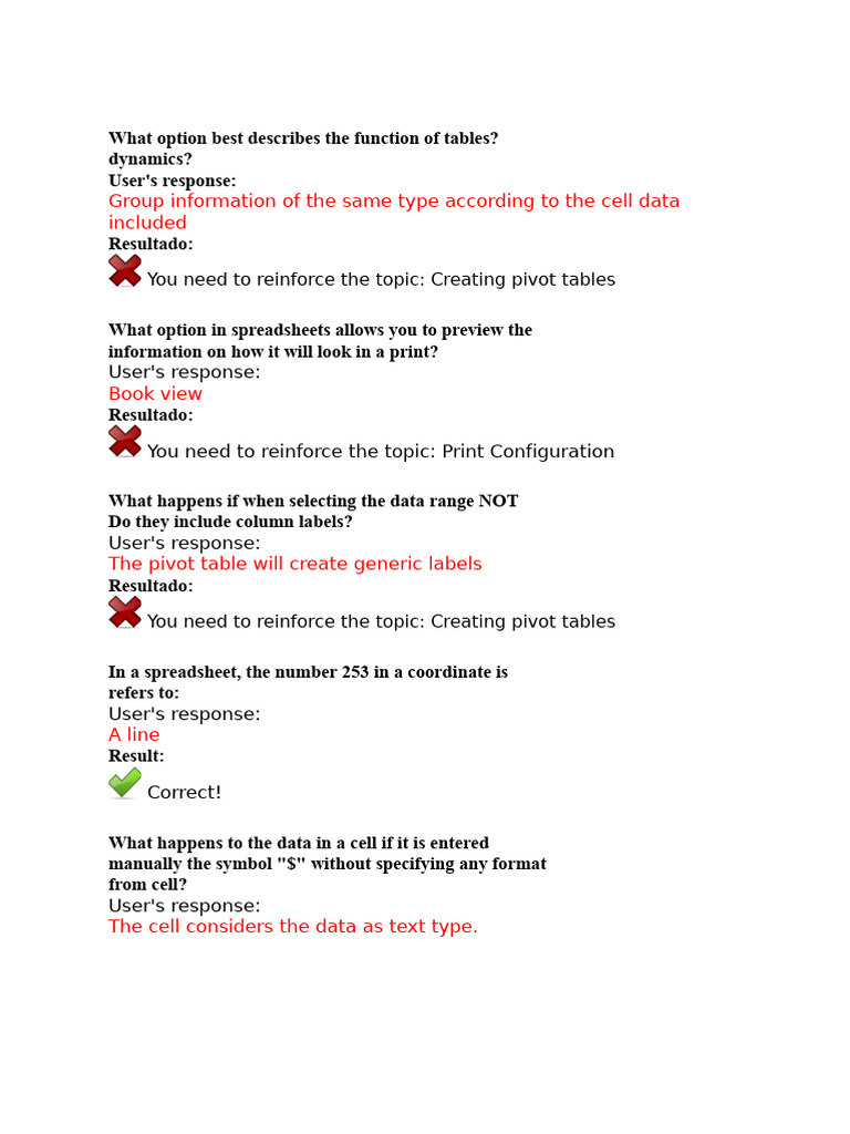 lesson 5 level 2 | PDF | Spreadsheet | Formula