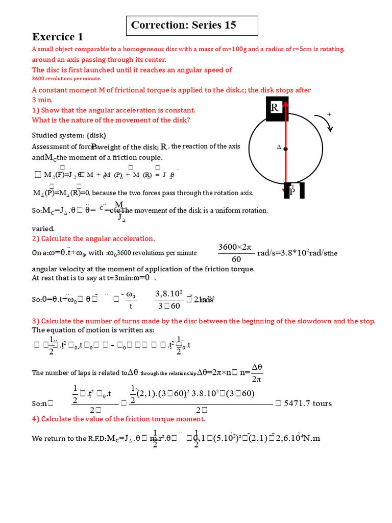 Angular Motion and Torque Analysis | PDF | Rotation Around A Fixed Axis ...