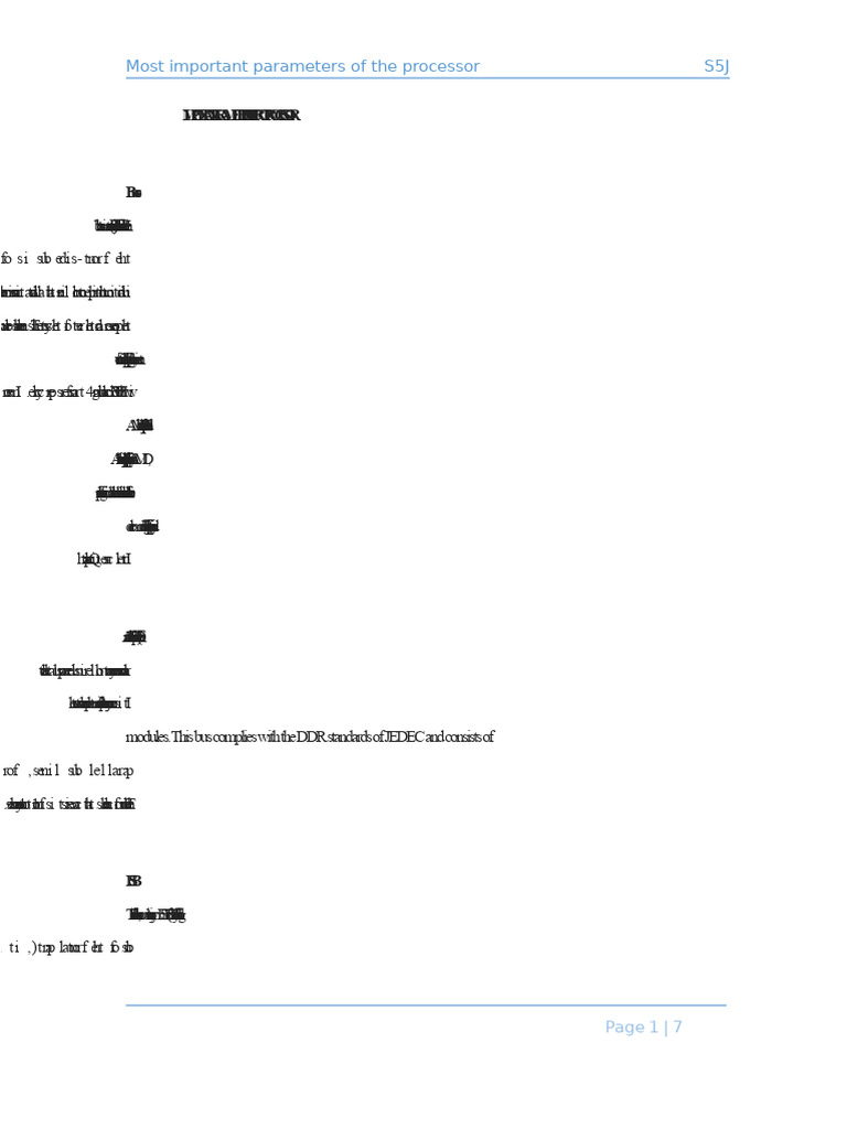 Key Microprocessor Parameters Explained | PDF | Central Processing Unit ...
