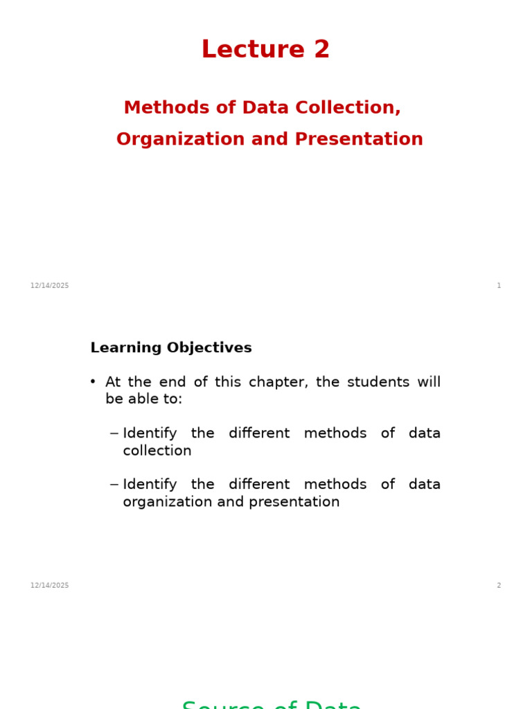 Data Collection and Presentation Methods | PDF | Scatter Plot | Histogram
