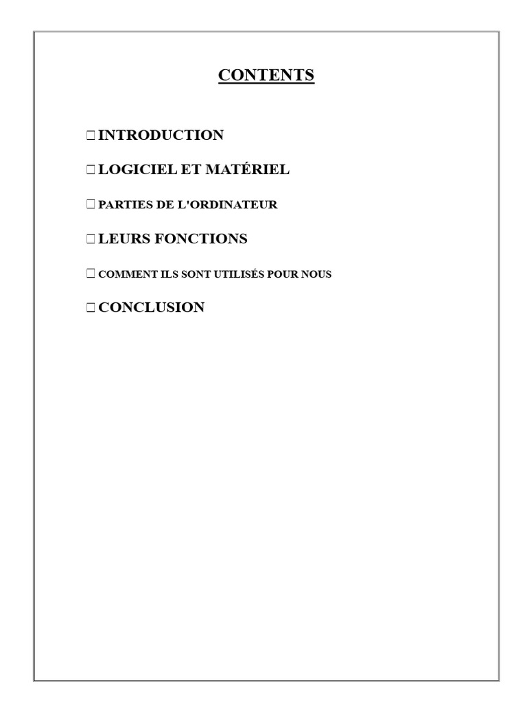 Composants essentiels d'un ordinateur | PDF | Logiciel | Informatique