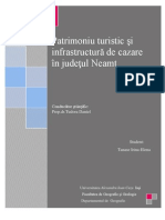 Patrimoniu Turistic Şi Infrastructură de Cazare in Judeţul Neamţ