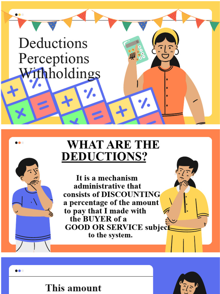 Understanding Deductions and Withholdings | PDF | Value Added Tax | Taxes