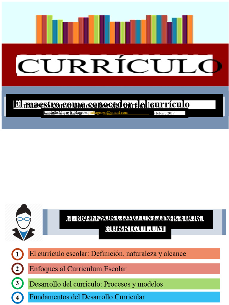 El Rol del Maestro en el Currículo Escolar | PDF | Plan de estudios ...