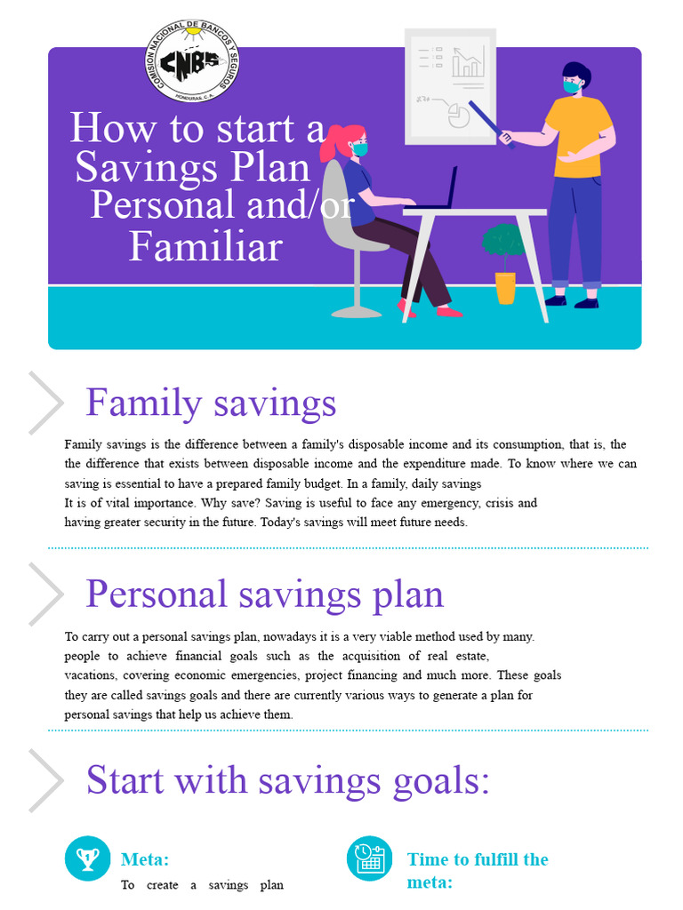 Infographic Reading - How To Start A Personal and Family Savings Plan | PDF
