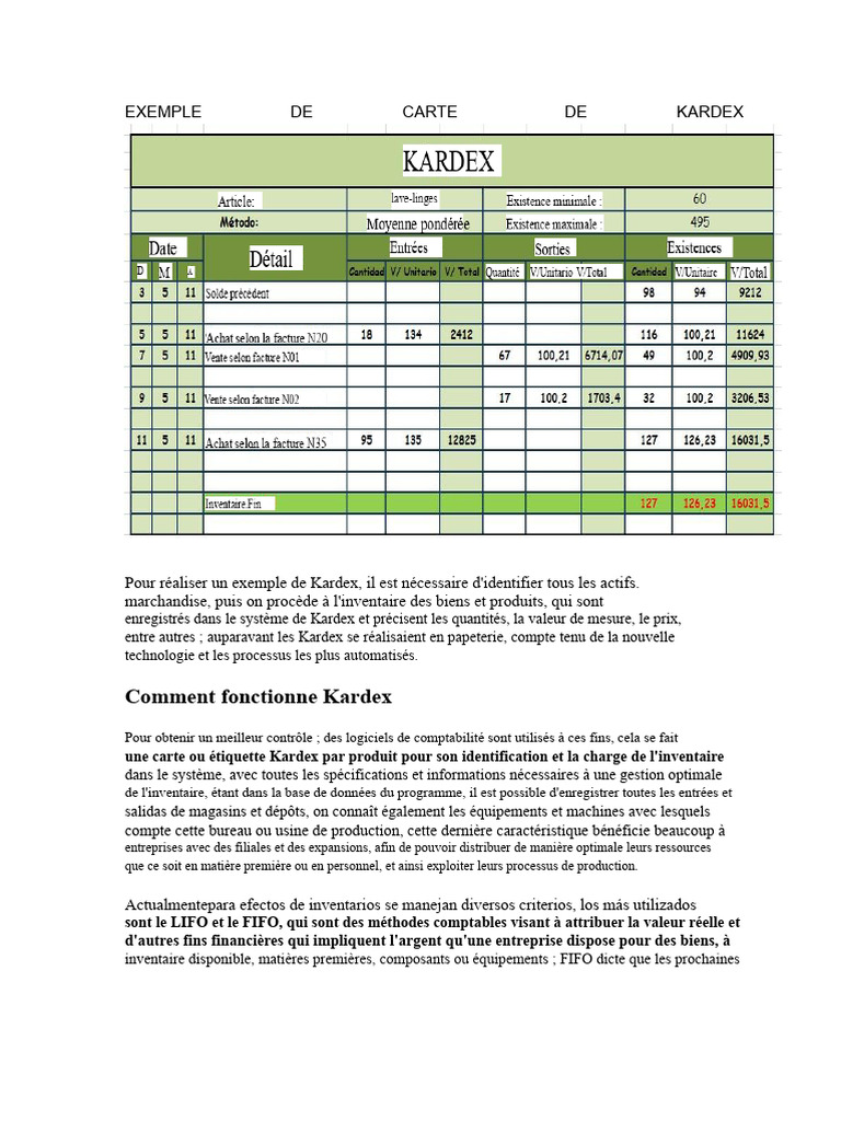 Guide sur le système Kardex et son utilisation | PDF | Système de ...