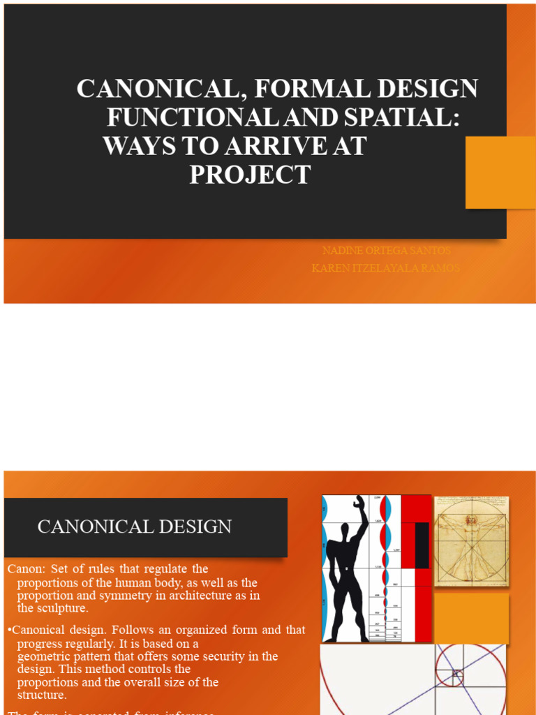 Canonical and Formal Design in Architecture | PDF | Design ...