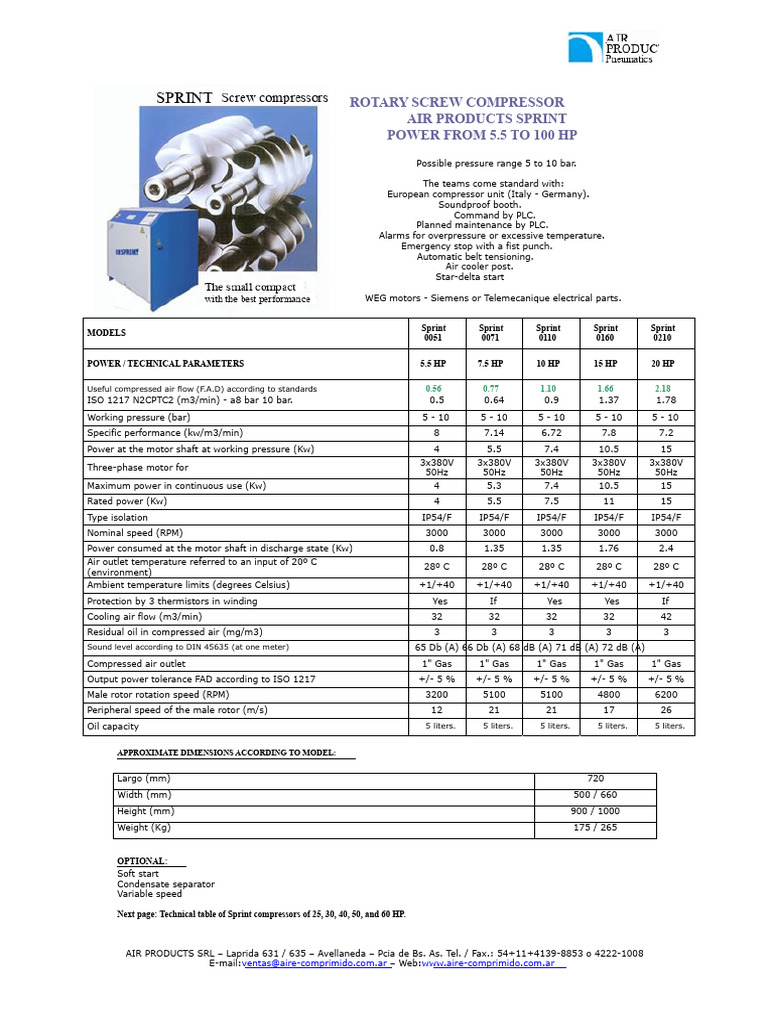 Rotary Screw Compressors Overview | PDF | Mechanical Engineering | Gas ...