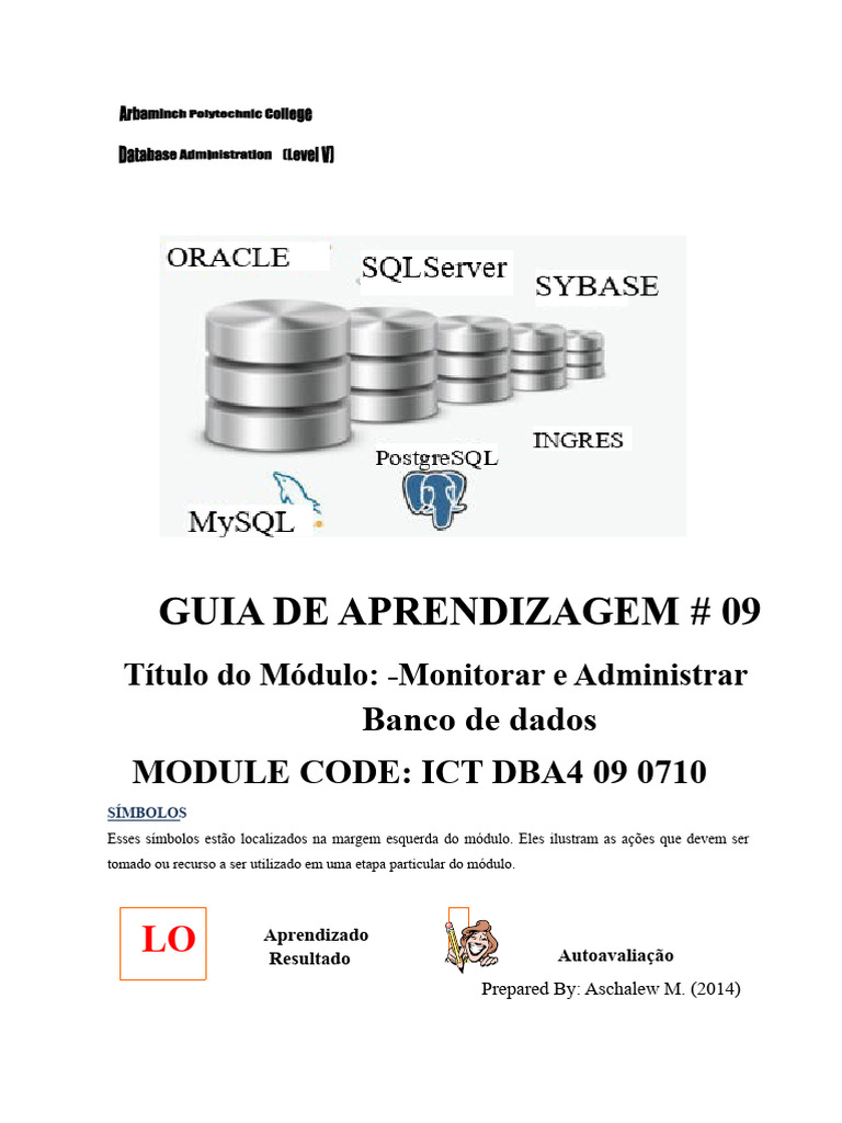Monitoramento e Administração de Banco de Dados | PDF | Microsoft SQL ...