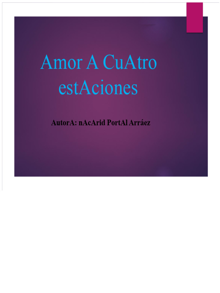 Amor e Conflitos em "Amor A CuAtro Estações" | PDF | Amor | Amizade