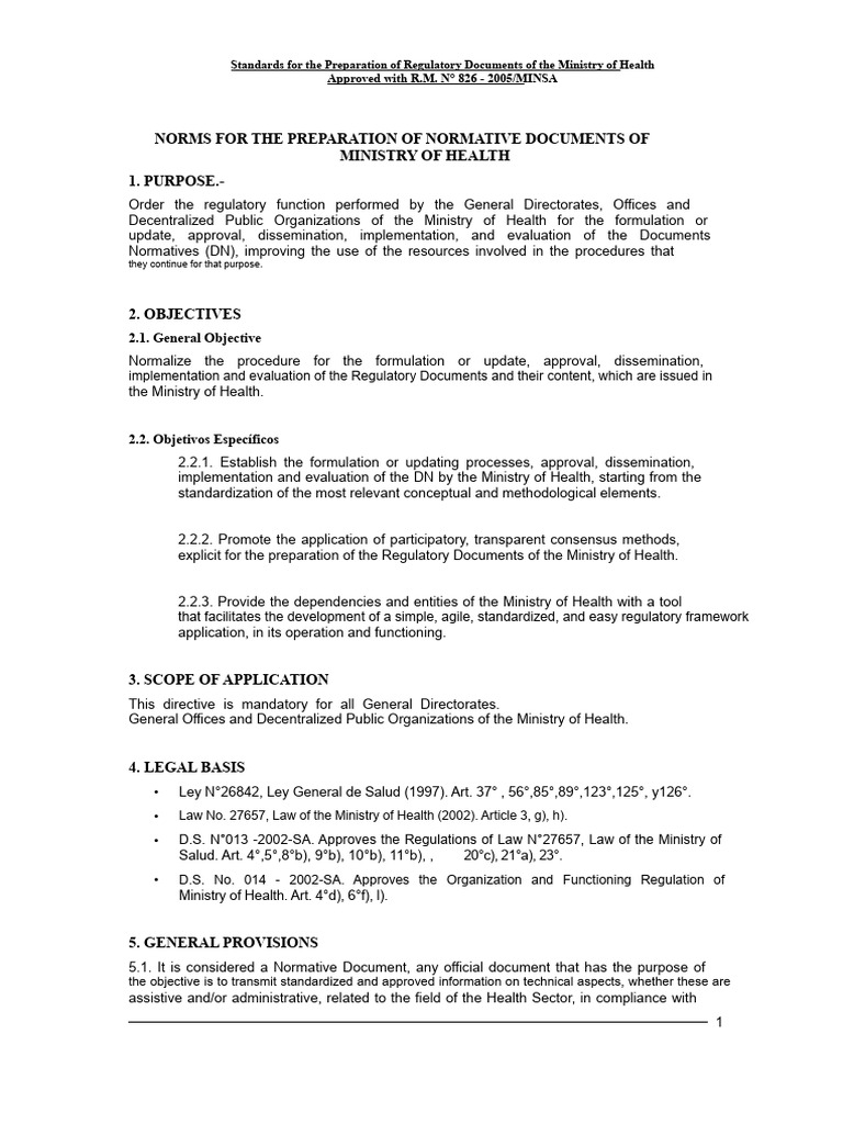 Regulatory Document Standards for Health | PDF | Bibliography | Evaluation