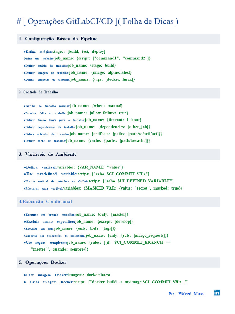 Dicas para GitLab CI/CD e Docker | PDF | Engenharia de Software ...