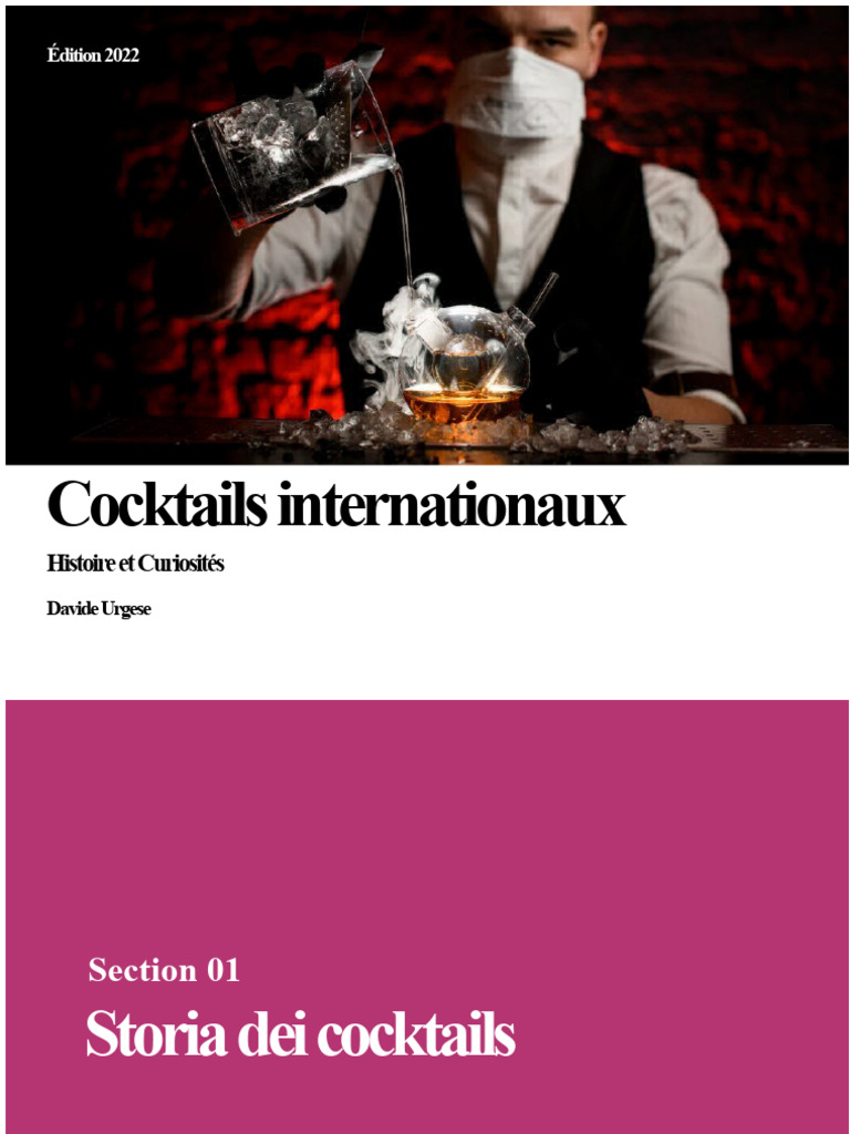 Histoire des Cocktails : Évolution et Innovations | PDF | Cocktail ...