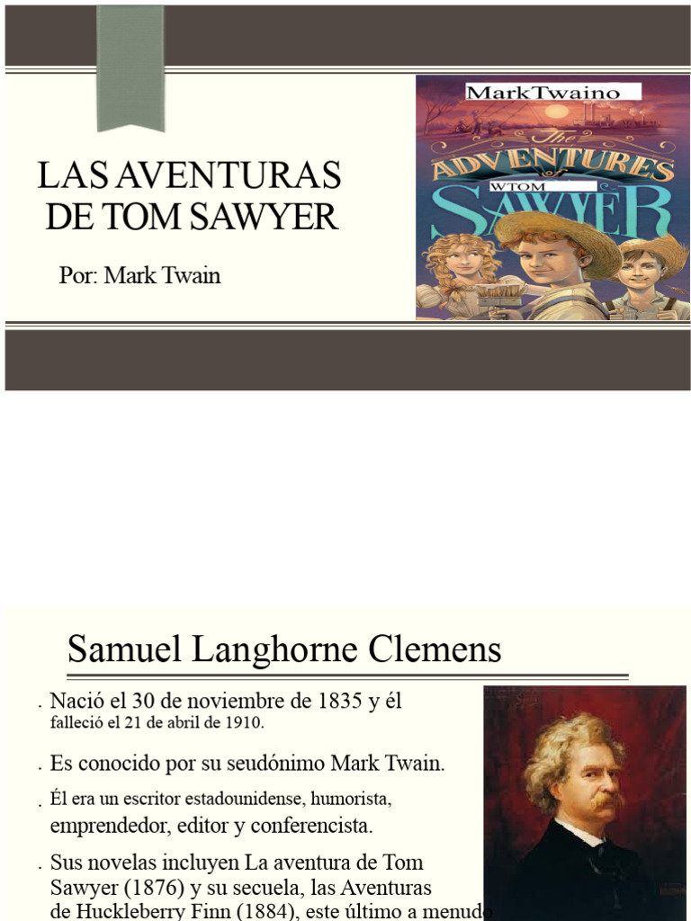 Las Aventuras de Tom Sawyer | PDF | Las aventuras de Tom Sawyer