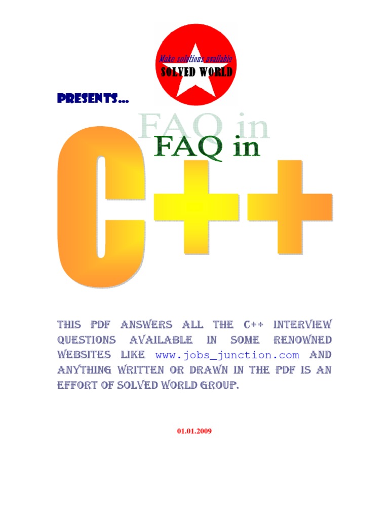 FAQ in C++ | PDF | Class (Computer Programming) | C++
