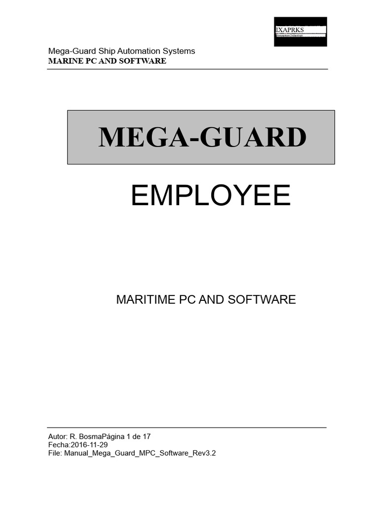 Mega-Guard MPC Software Manual Guide | PDF | Computer File | Icon ...