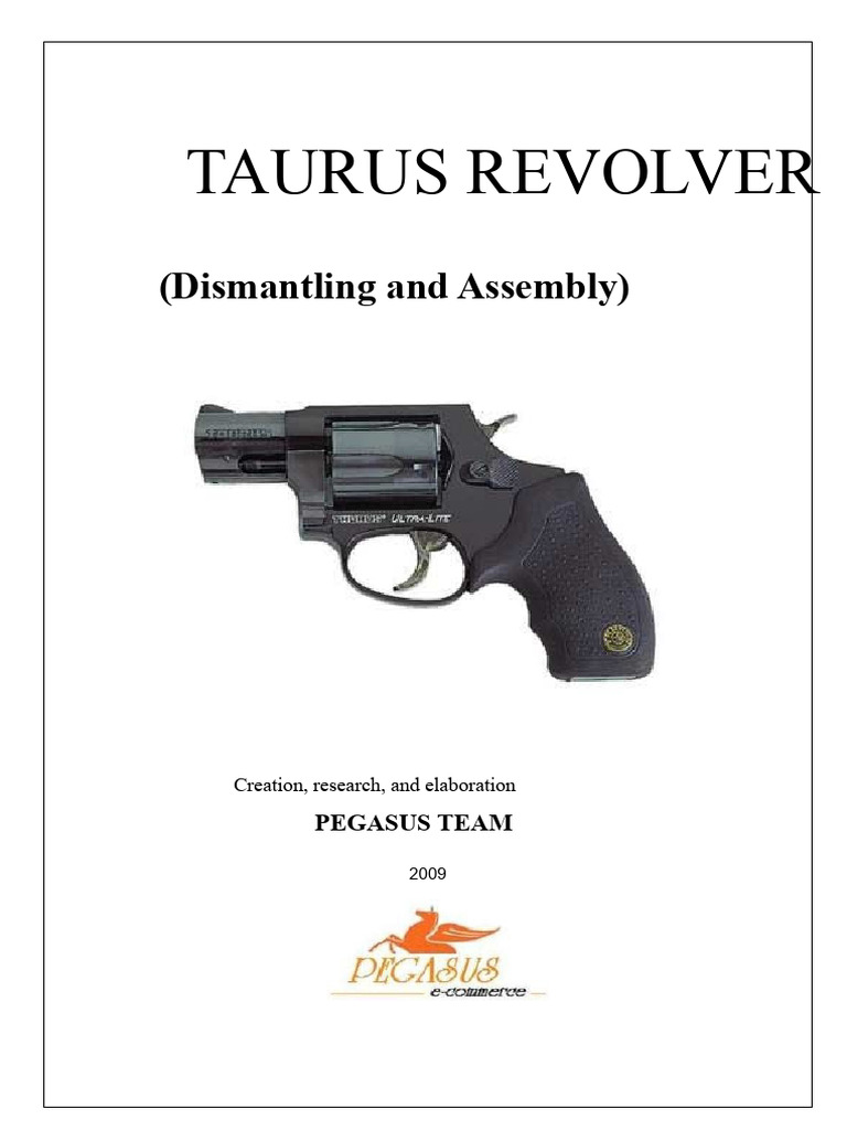 Taurus 85 UL Revolver Disassembly Guide | PDF | Revolver | Firearms