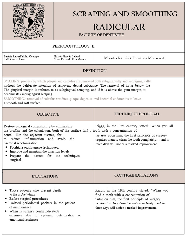 Root Planing and Scaling | PDF | Medical Specialties | Dentistry Branches